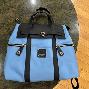 Henri Bendel Black and Blue Bag/ Backpack